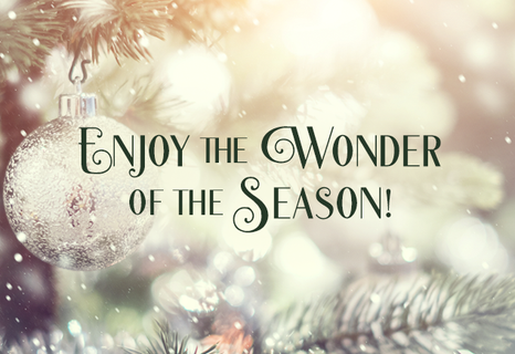 Enjoy the Wonder of the Season!