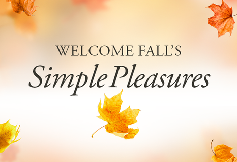Welcome Fall’s Simple Pleasures